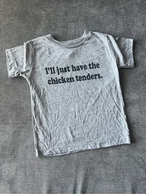 Happy Kids Co I’ll just have the Chicken Fingers Small Shop Tshirt size 3T NWOT